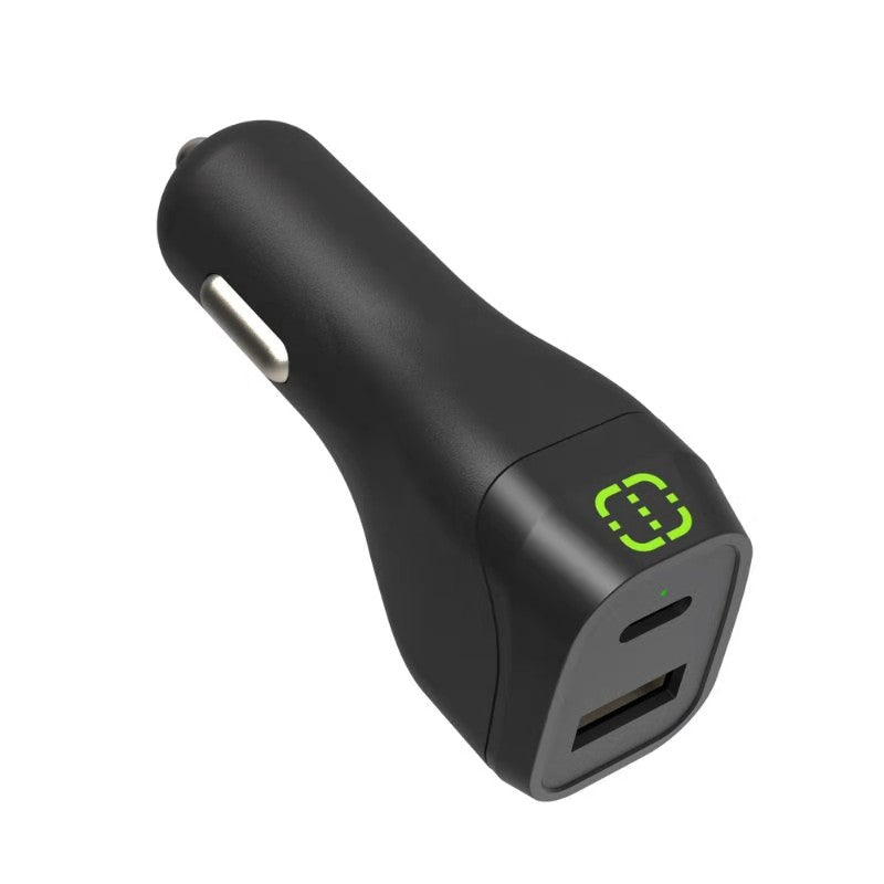 Dual Car Charger with Fast-Charging USB-C Port