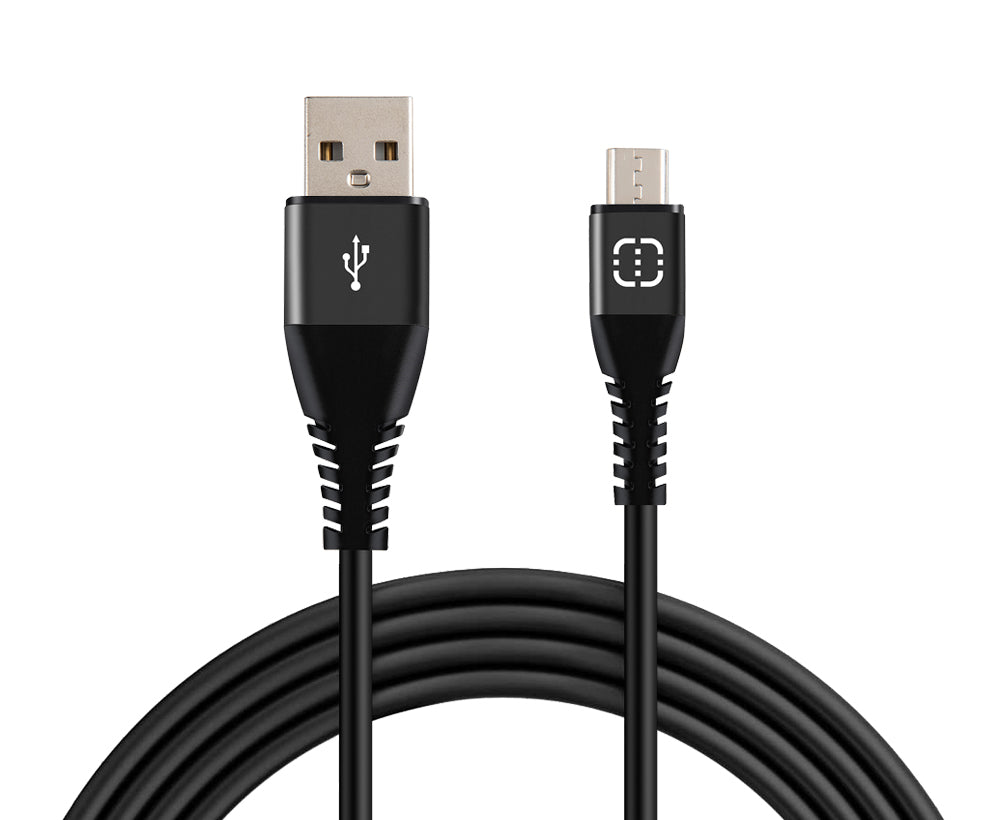 Micro USB Cable Black/Green 1.2m