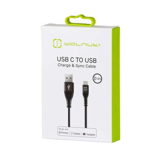 USB C to USB Cable Black 1.2m